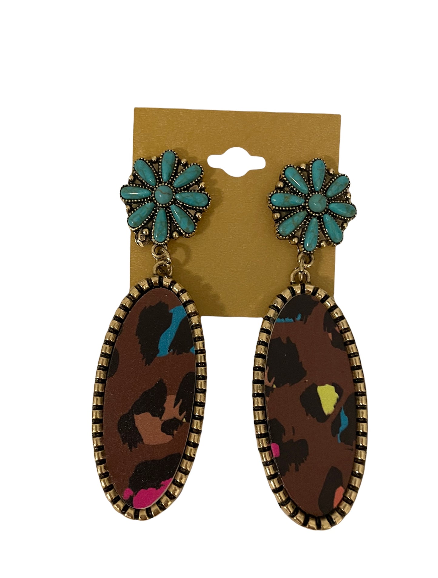 Colorful Leopard Earrings