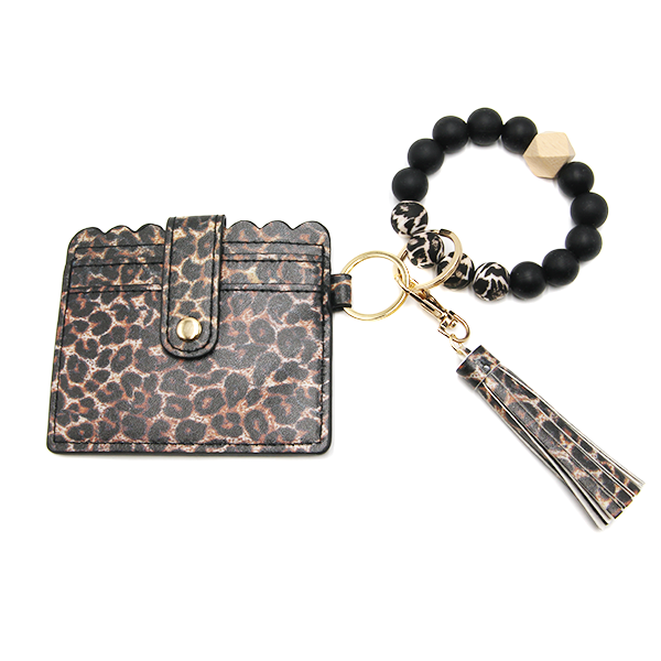 Wristlet Keychain Bracelet Wallet Car Keyring with Tassel Bangle Card Holder  Photo ID Initial Charm Wristband Key Chain For Men - AliExpress