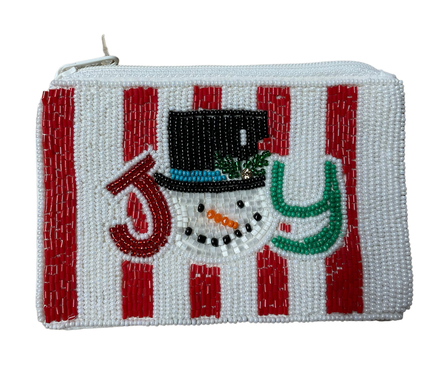 Christmas Seed Bead Coin Purse