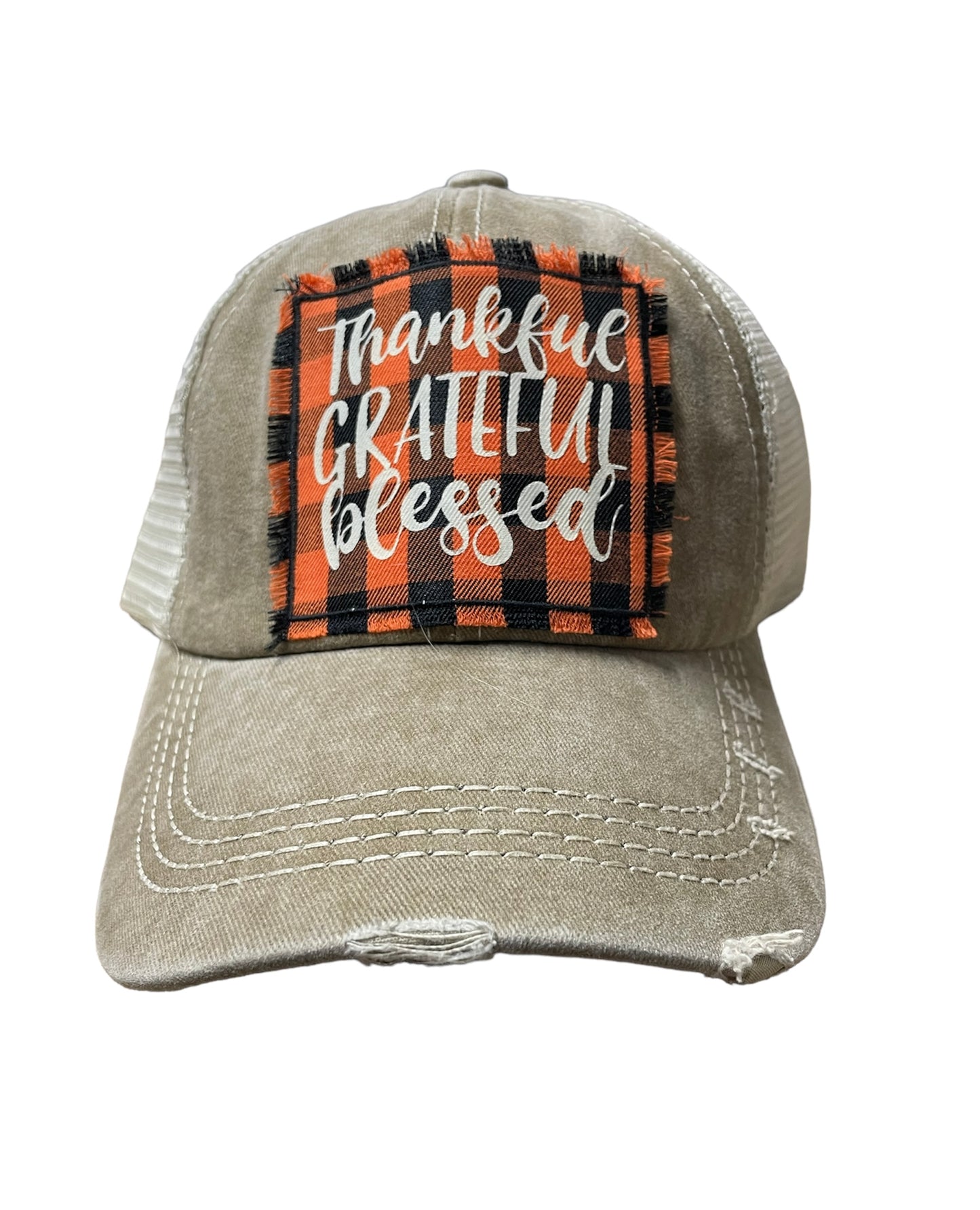 Thankful Grateful Blessed Hat