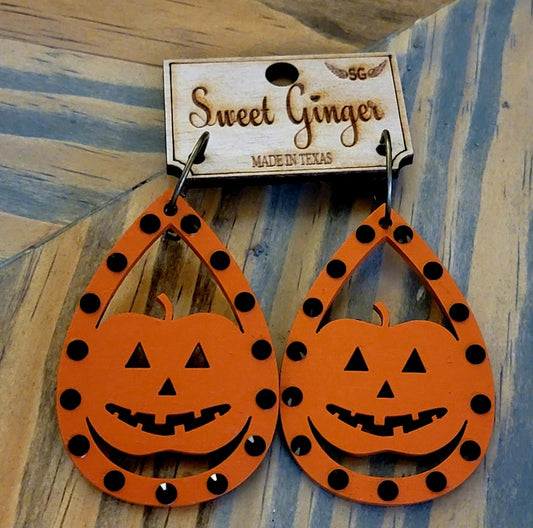 Jack-O Earrings By Sweet Ginger