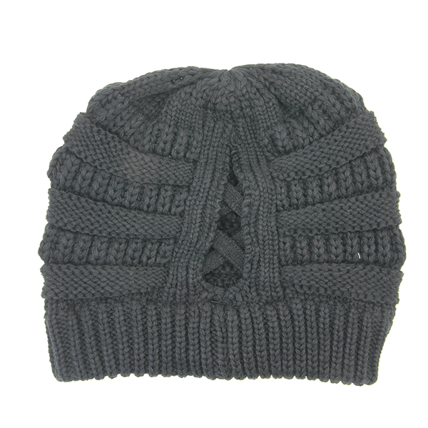 Adult CC Criss Cross Ponytail Beanie